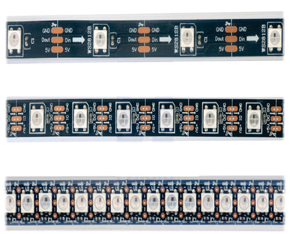 5V 12v 24v WS2812B Addressable Pixel RGB Led Strip Light